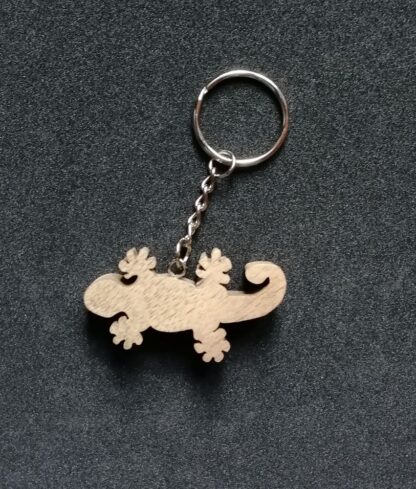 Porte-clés « Gecko » en Acacia.