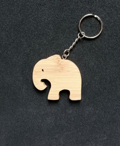 Porte-clés « Éléphant » en Bambou