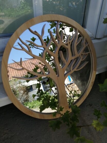Miroir "Arbre de vie", bambou naturel.